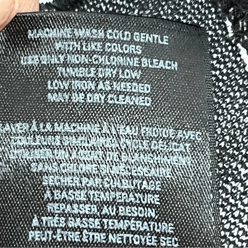 Anthropologie Vanessa Virginia Black and White Faux Wrap Peplum Tank Top - Picture 7 of 11